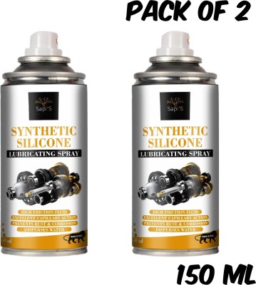 SAPI'S Synthetic Silicone Lubricant Spray Lubricating Multipurpose use Synthetic Blend Engine Oil(301 ml, Pack of 2)