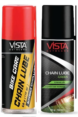 VISTA 01 Chain Lube 110 ml & Chain Lube Green 150 ml Chain Oil(260 ml, Pack of 2)