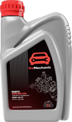 GoMechanic FastX Pro 4T 20W40 API SM Jaso MA2 SEPLOL009 Full-Synthetic Engine Oil(1 L, Pack of 1)