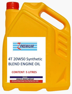 Z Premium oil5ltr51 4t 20w50 synthetic blend engine oil Full-Synthetic Engine Oil(5 L, Pack of 1)