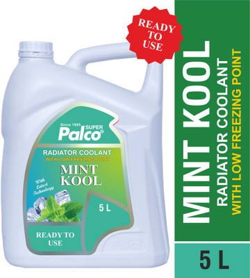 PL SUPER PALCO MINT KOOL Radiator Coolant 5 Litre Ethylene Glycol Based Coolant for Diesel Petrol Engine Cars Excellent Cooling Properties Non Corrosive Low Freezing Point Coolant(5 L, Pack of 1)