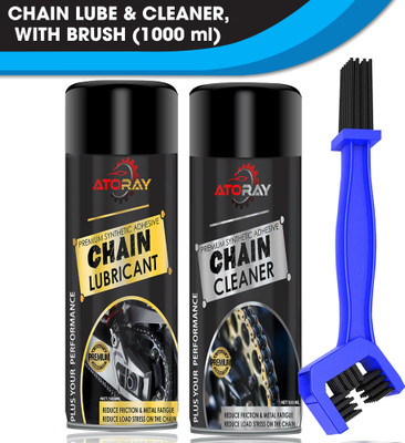 Atoray Bike Chain Lubricant and Chain Cleaner Spray With Cleaning Brush For Motorcycle and Bicycle Chain Oil(1000 ml, Pack of 3)