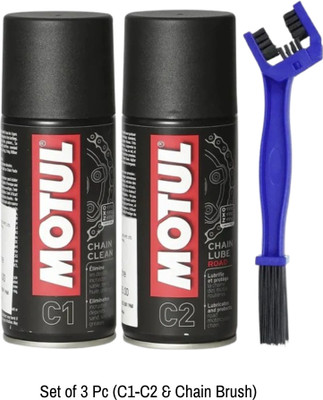 MOTUL C1-C2 & BRUSH C1-C2 150ml with Chain Brush Chain Oil(300 ml, Pack of 3)