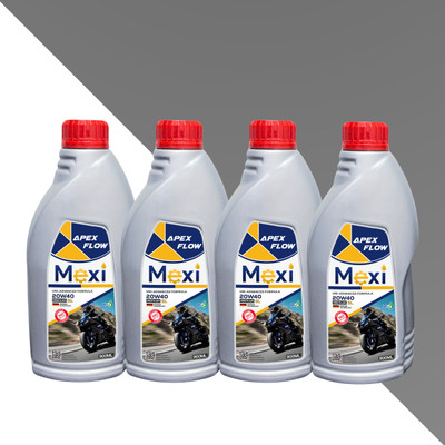 Mexi Apex Flow 900ML (Pack of 4) 20W40 SL Multi-Grade Engine Oil(900 ml, Pack of 4)