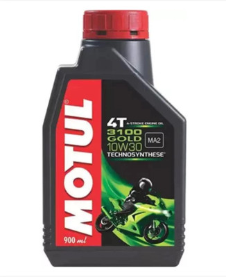 MOTUL 3100 4T GOLD 10W-30 Synthetic Blend Engine Oil(900 ml)