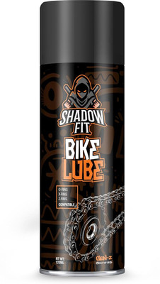 shadow fit Bike Chain Spray for All Bikes & Cycle | Prevents Rust, Wear & Corrosion Cables & Derailleurs | Premium Lubricant for Smooth Ride & Chain Life Chain Oil(120 ml, Pack of 1) shadow fit Bike Chain Spray for All Bikes & Cycle | Prevents Rust, Wear & Corrosion Cables & Derailleurs | Premium Lubricant for Smooth Ride & Chain Life Chain Oil(120 ml, Pack of 1)