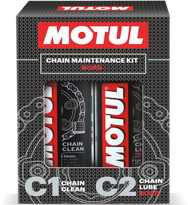 MOTUL C1 C2 Combo Clean & Lube Road 300 ML Chain Oil(300 ml, Pack of 2)