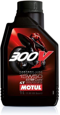 Motul 300 V 15W 50 FL Road Racing Synthetic Motor Oil(1 L)