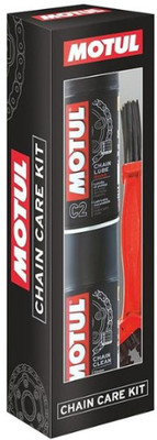 MOTUL Chain Care Kit For Bike C1 & C2 150ml and Chain Brush With Cloth C1 C2 Chain Oil(0.3 ml, Pack of 1)