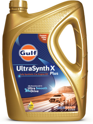 Gulf ULTRASYNTH X PLUS 10W40 4 Wheeler Passenger Car Full-Synthetic Engine Oil(3.5 L)