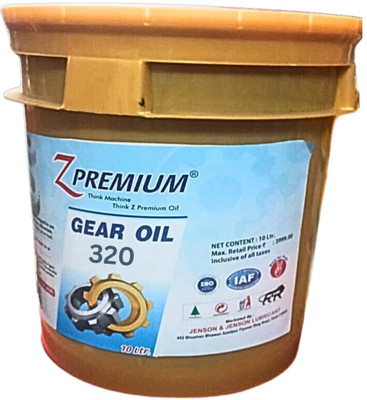 Z Premium Gear Oil ISO 320 - High Viscosity, Outstanding Oxidation Resistance Wear Protection for Gears, Bearings & Manual Transmissions 10 Ltr. High Performance Engine Oil(10 L, Pack of 1)