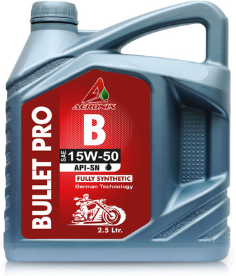 Aeronix Bullet Pro 15W-50 API - SN Engine oil for heavy duty and cruiser Bike Heavy Duty Engine Oil(2.5 L, Pack of 1)