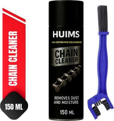 Huims Premium chain cleaner H_h0 & Chain Brush 150X1 2pcs Y-1 chain cleaner 150 ML-011 Chain Oil(150 ml, Pack of 2)