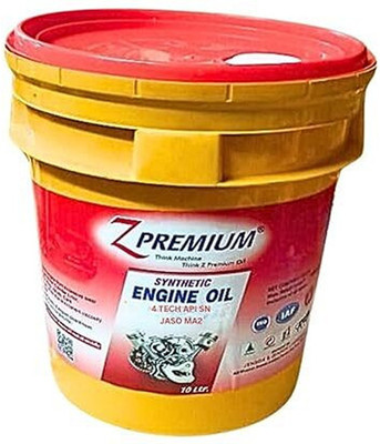 Z Premium Z-4 TECH API SN JASO MA2 10L High Performance Engine Oil(10 L, Pack of 1)