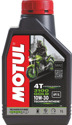MOTUL 3100 Gold 4T10W-30 Synthetic Blend Engine Oil(1 L)