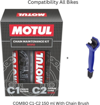 MOTUL C1-C2 & BRUSH C1-C2 150ml with Chain Brush Chain Oil(300 ml, Pack of 3)