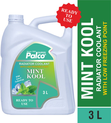 PL SUPER PALCO MINT KOOL Radiator Coolant 3 Litre Ethylene Glycol Based Coolant for Diesel Petrol Engine Cars Excellent Cooling Properties Non Corrosive Low Freezing Point Coolant(3 L, Pack of 1)