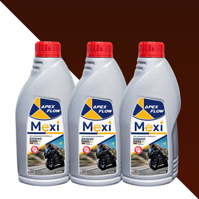 Mexi Apex Flow 900ML (Pack of 3) (M02) 20W40 SL Multi-Grade Engine Oil(900 ml, Pack of 3)