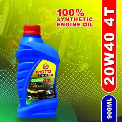 Accelerate 20W40 4T PLUS Power one Full-Synthetic Engine Oil(900 ml, Pack of 1)