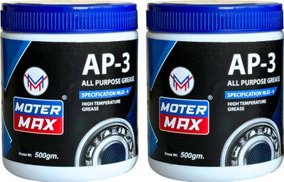 MOTER MAX New_Combo Pack Of 2 Premium Quality AP-3 All Purpose Calcium Based High Temperature Grease(500 g, Pack of 2)