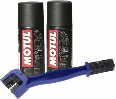 MOTUL Combo Pack CHAIN CLEANER CARE C1 & C2 Chain Oil(300 ml, Pack of 3)