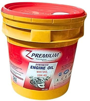 Z Premium ZPremium Fully Synthetic 800 SAE 15W-40 Engine Oil, 10 Litres Superior Performance for High-Performance Engine High Performance Engine Oil(10 L, Pack of 1)