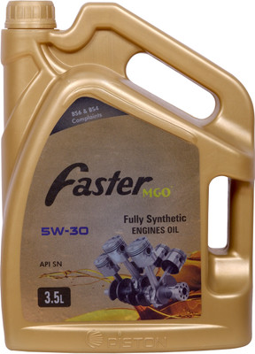 Piston Faster 5W-30 MGO API SN For Petrol,Diesel & CNG Cars Full-Synthetic Engine Oil  (3.5 L, Pack Of 1) For Rs. 814 @ 69 %