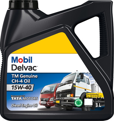 MOBIL Delvac TM Genuine CH-4 15W-40 Heavy Duty Engine Oil(3 L, Pack of 1)