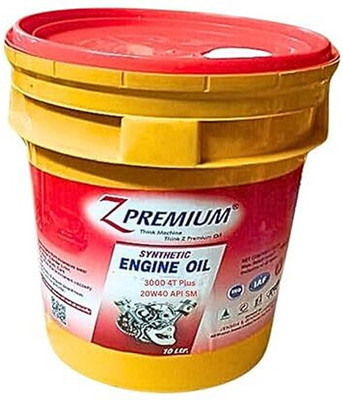 Z Premium Z-3000 4T Plus 20W40 API SM HC High Performance Engine Oil(10 L, Pack of 1)