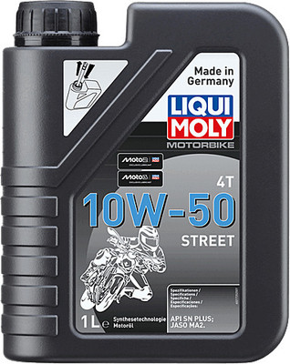 Liqui Moly Motorbike 4T 10W-50 Street Engine Oil Motorbike 4T 10W-50 Street Engine Oil High Performance Engine Oil(1 L, Pack of 1)