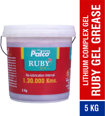 PL SUPER PALCO RUBY GEL-NLGI-3, Lubricating Gel Drain Interval Upto 1,30,000 Kms Long Lasting Lubricant For Cars, Buses, Trucks, 2 Wheeler, 3 Wheeler Agriculture Grease(5 kg, Pack of 1)