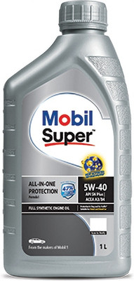 MOBIL Super 3000 Formula I 5W-40 Full-Synthetic Engine Oil(1 L, Pack of 1)