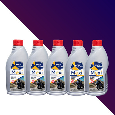 Mexi Apex Flow 900ML (Pack of 5) (M05) 20W40 SL Multi-Grade Engine Oil(900 ml, Pack of 5)