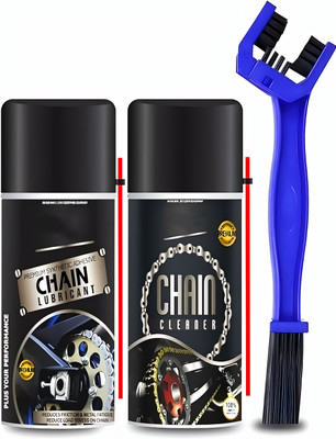 AutoKick _AK__Bike Chain Lubricant 500 ML & Chain Cleaner 500 ml multi use brush With Cleaning Brush For Motorcycle And Bicycle Chain Oil(1000 ml, Pack of 3)