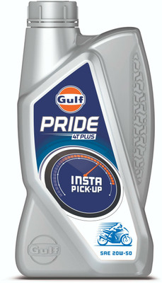 Gulf Pride 20W-50 2 Wheeler Bike High Performance Engine Oil(1 L, Pack of 1)