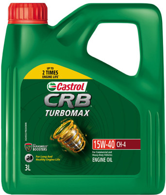 Castrol CRB TURBOMAX 15W-40 CH-4 Multi-Grade Engine Oil(3 L, Pack of 1)