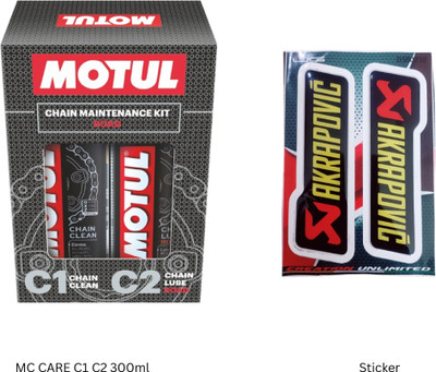 MOTUL MTCD-083 PVE STICKER MC CARE C1- C2 Chain Oil(300 ml, Pack of 3)