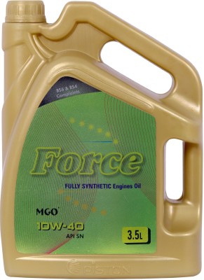 piston 10W-40 FORCE MGO API SN For Petrol,Diesel & CNG cars Full-Synthetic Engine Oil(3.5 L, Pack of 1)