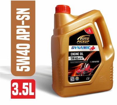 AUTO PICKUP New_Pack Of 3.5L Premium Quality Dynamic+ 5W40 API-SN Car High-Mileage Engine Oil(3.5 L, Pack of 1)