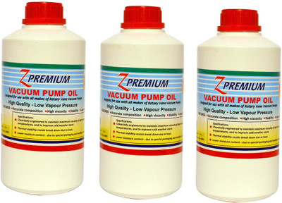 Z Premium Vacuum Pump OIL7584203 Pack of 3 (1 L each) Synthetic Blend Engine Oil(3 L)
