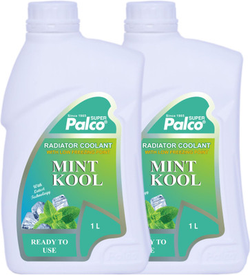 PL SUPER PALCO MINT KOOL Radiator Coolant 1 Litre Ethylene Glycol Based Coolant for Diesel Petrol Engine Cars Excellent Cooling Properties Non Corrosive Low Freezing Point Coolant(2 L, Pack of 2)