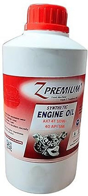 Z Premium Z-AX7 4T 10W-40 API SM 1L High Performance Engine Oil(1 L)