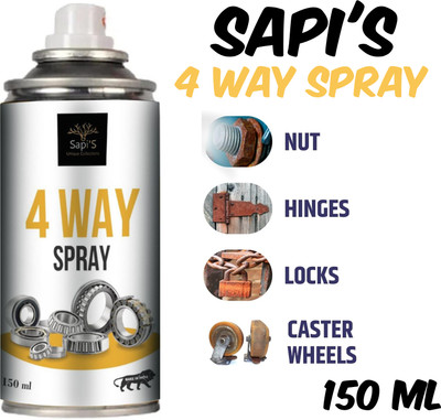 SAPI'S SapiS 4 way Spray 150ml Rust cleaner Rust Removal Aerosol Spray(150 ml)