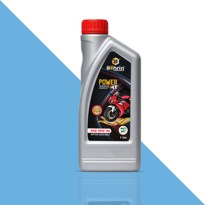 behrin 10W 30 4T BIKE ENGINE OIL | BS6 READY Synthetic Blend Engine Oil(1 L, Pack of 1)