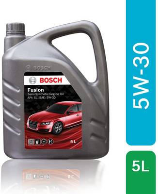 BOSCH Fusion API SL SAE 5W-30 Semi Synthetic Engine Oil for Passenger Cars (5 L) High Performance Engine Oil