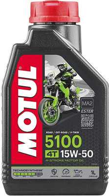 MOTUL 5100 15W50 ENGINE OIL Synthetic Blend Engine Oil(1 L)