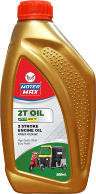 MOTER MAX New_Premium 500ml 2T Oil API TC JASO-FC 2 Stroke Engine Oil For Scooty & Auto High Performance Engine Oil(500 ml, Pack of 1)