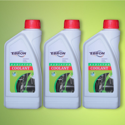EBRON Tropical Formula Engine Coolant, Radiator Antifreeze Coolant, For Car & Bike, 3L Coolant Green(1 L, Pack of 3)