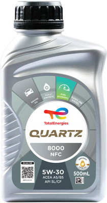 Total Energies Quartz 8000 5W-30 Full-Synthetic Engine Oil(0.5 L)