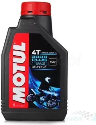 MOTUL 3000 4T Plus 10W40 1 LTR Engine Oil for Bikes Synthetic Blend Engine Oil(1 L, Pack of 1)